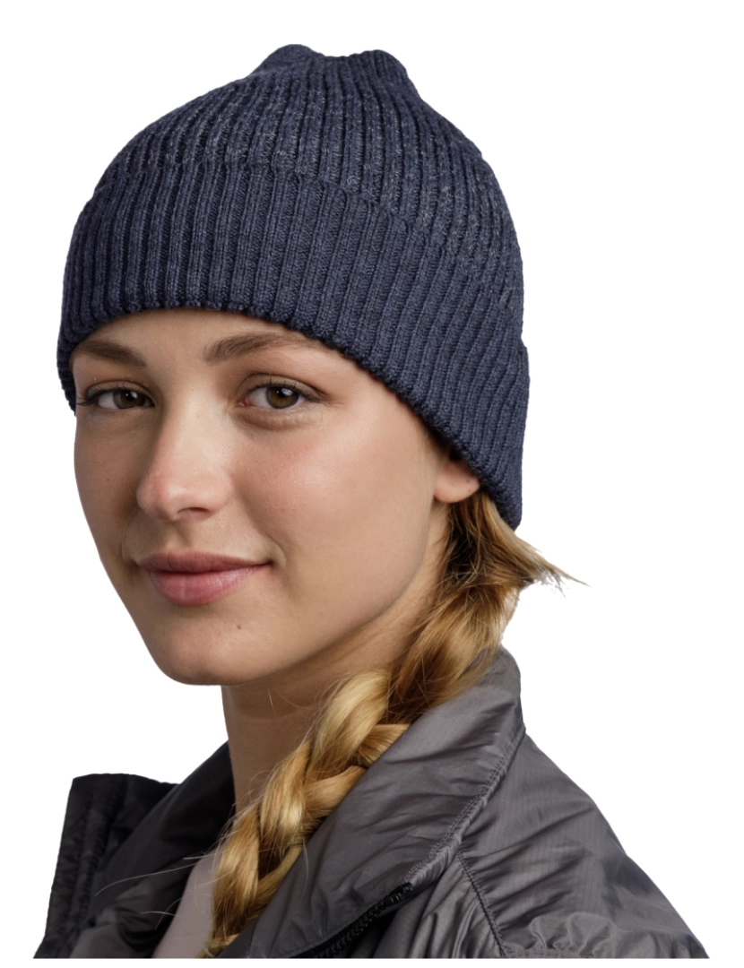 imagem de Buff Merino Active Hat Beanie, Navy Beannie3