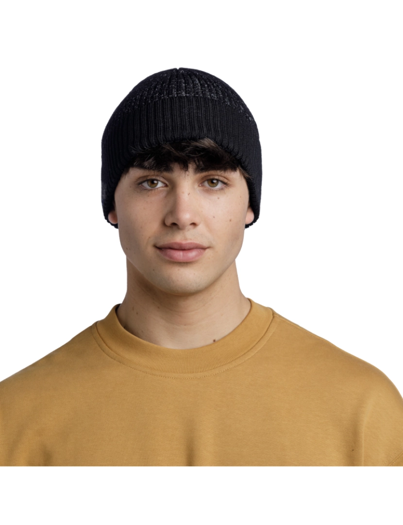 imagem de Buff Merino Active Hat Beanie, Black Beannie3