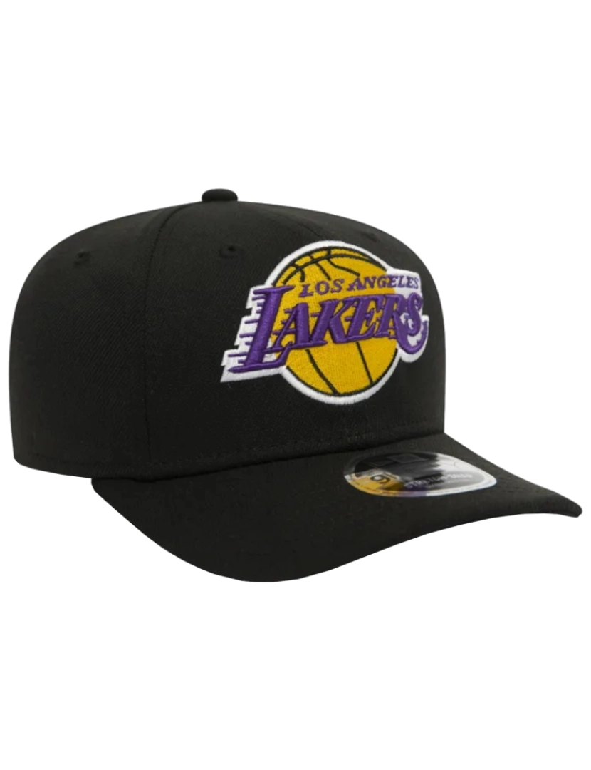 imagem de Nova Era 9Fifty Los Angeles Lakers Nba Stretch Snap Cap, Black Cap2