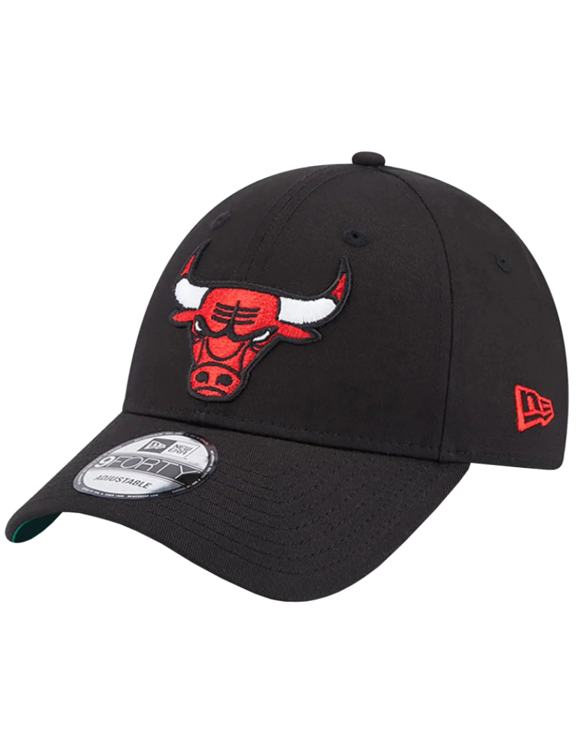 imagem de New Era Team Side Patch 9Forty Chicago Bulls Cap, Black Cap1