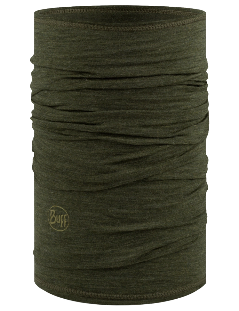 Buff - Cachecol de tubo leve de Merino, corujas verdes