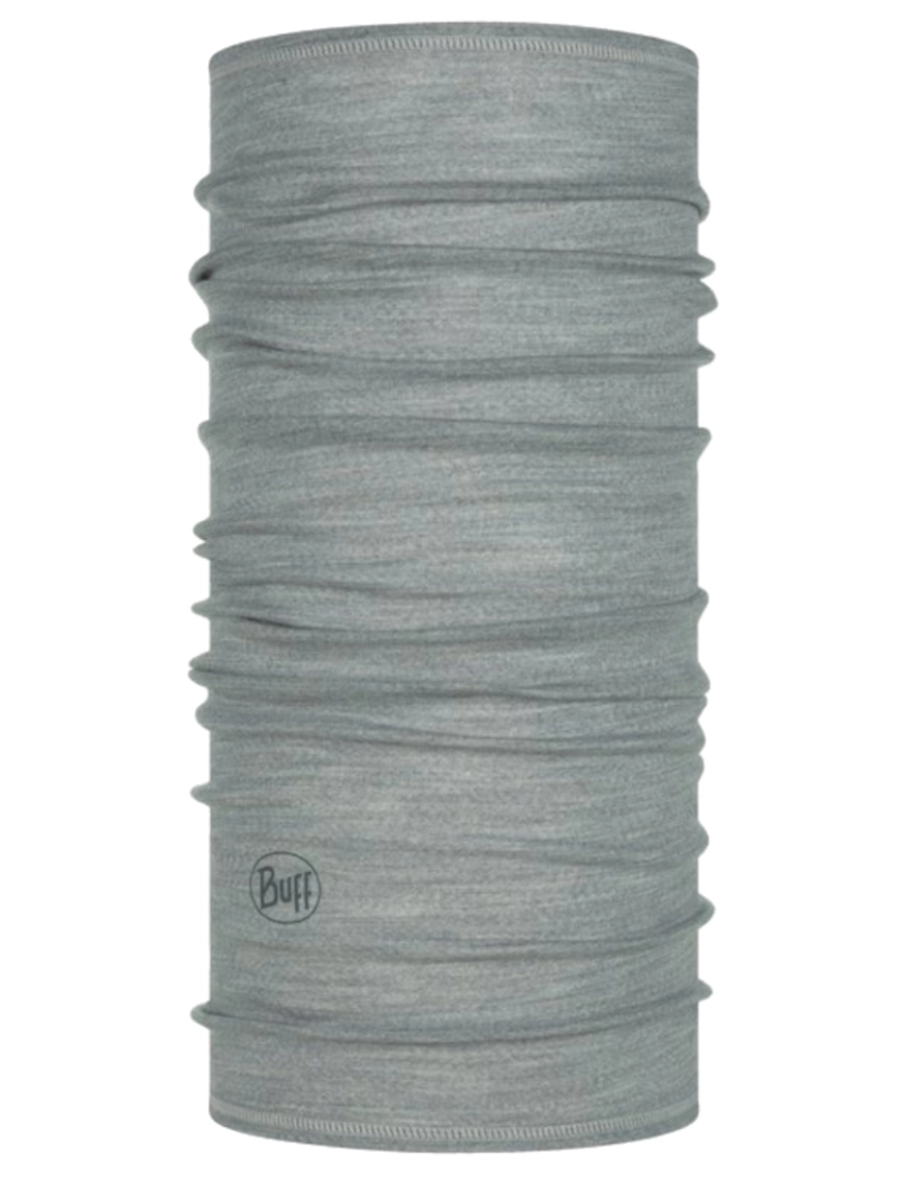 Buff - Pele de tubo sólido leve de Merino, corujas cinzentas