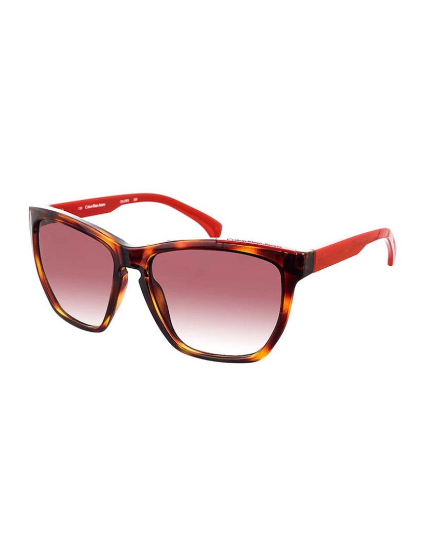 Calvin Klein - Óculos de sol vermelho e havana