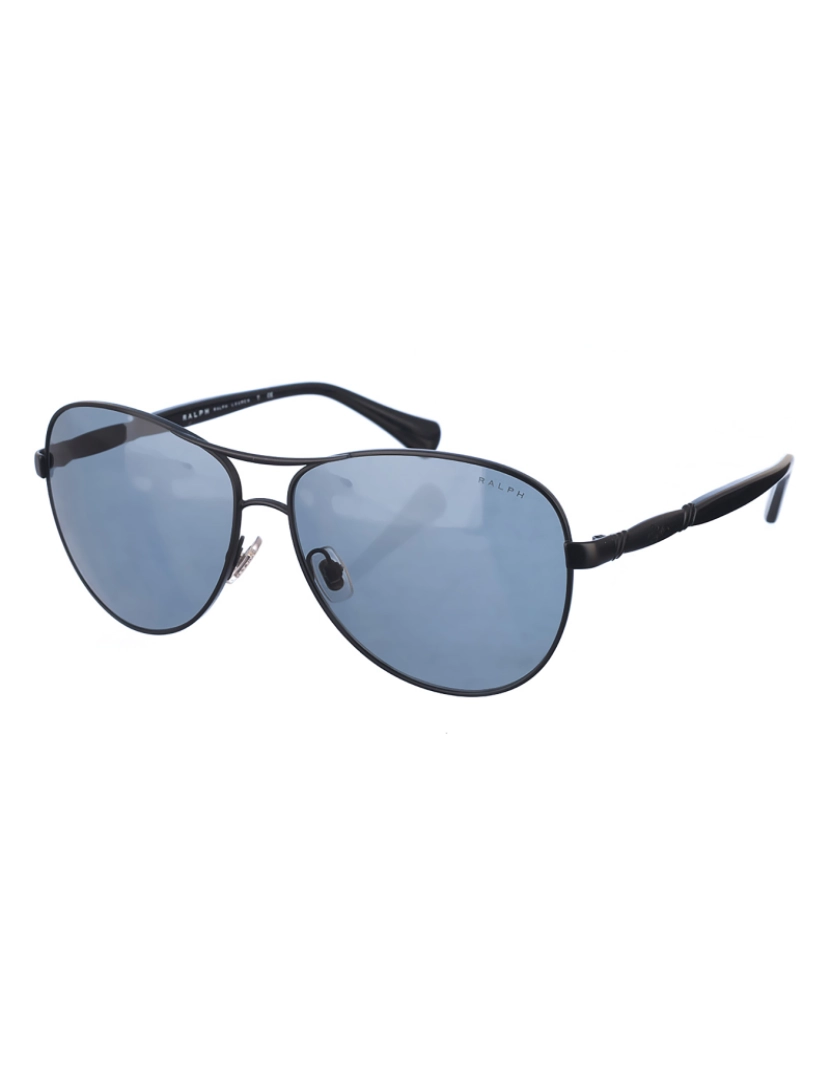 Ralph Lauren Eyewear - Óculos de sol de metal com formato oval RA411731808759 feminino