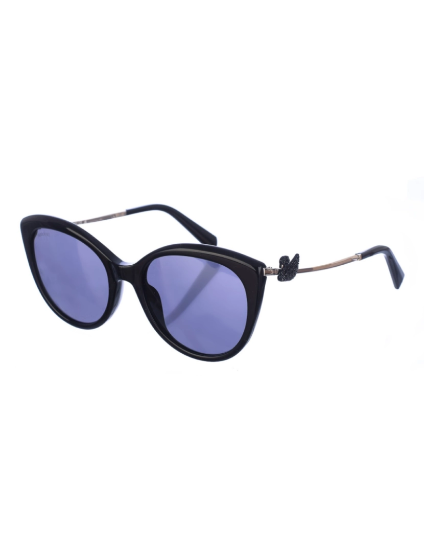 Swarovski - Óculos de sol de metal com formato oval SK0221S feminino