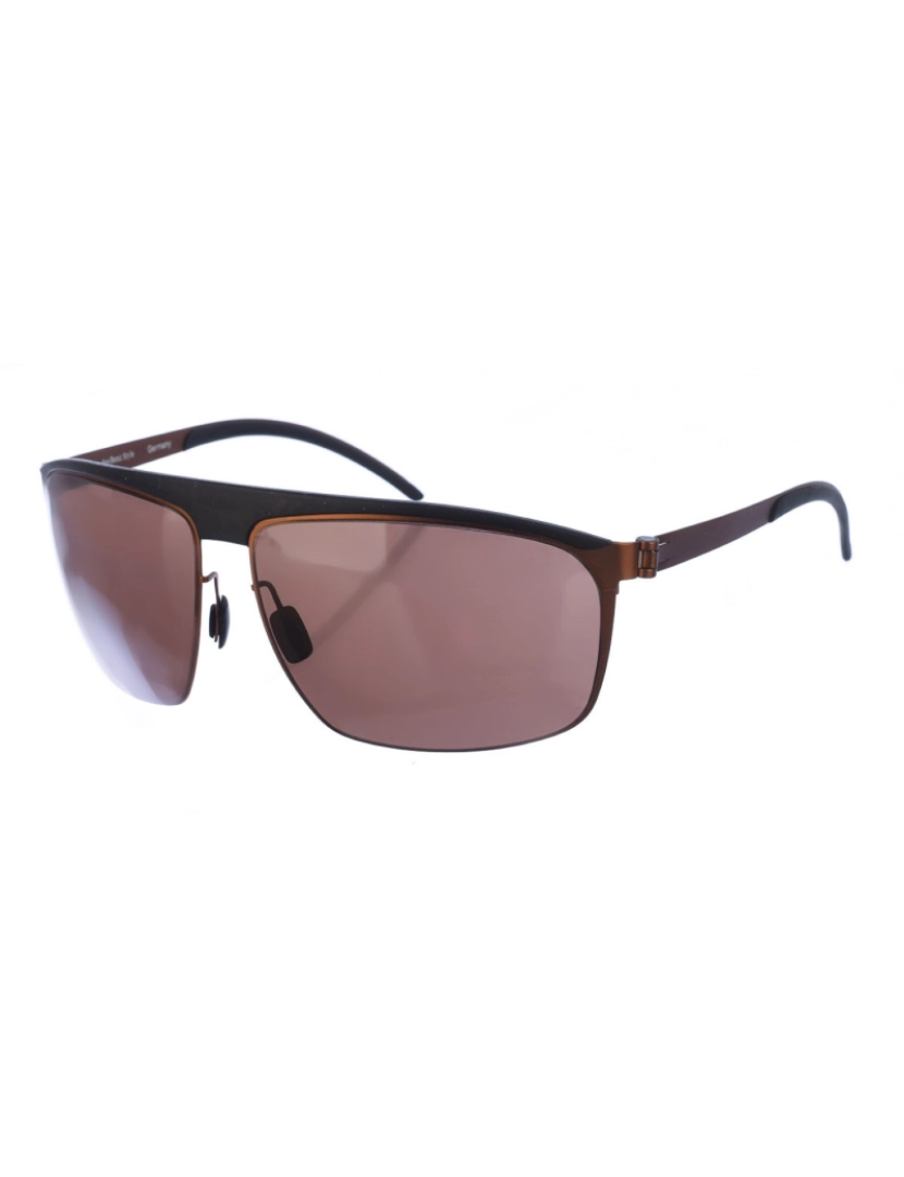 Mercedes Benz Sunglasses - Óculos de sol retangulares de metal M1046 masculino