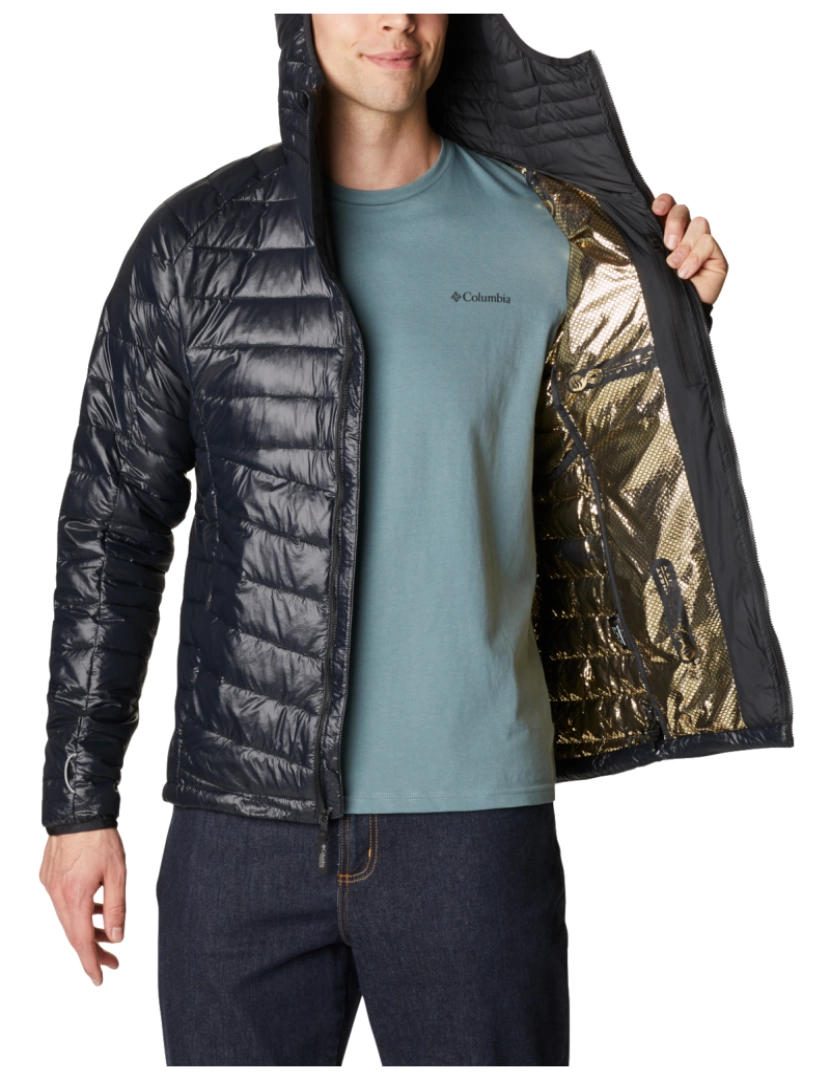 imagem de Platinum Peak com capuz casaco, Black Jacket2