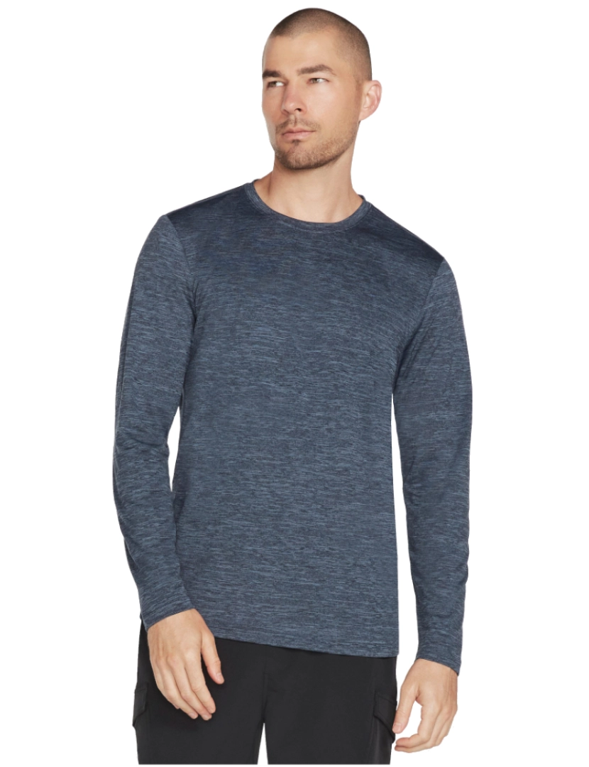 Skechers - Na estrada manga longa, Blue Longsleeve