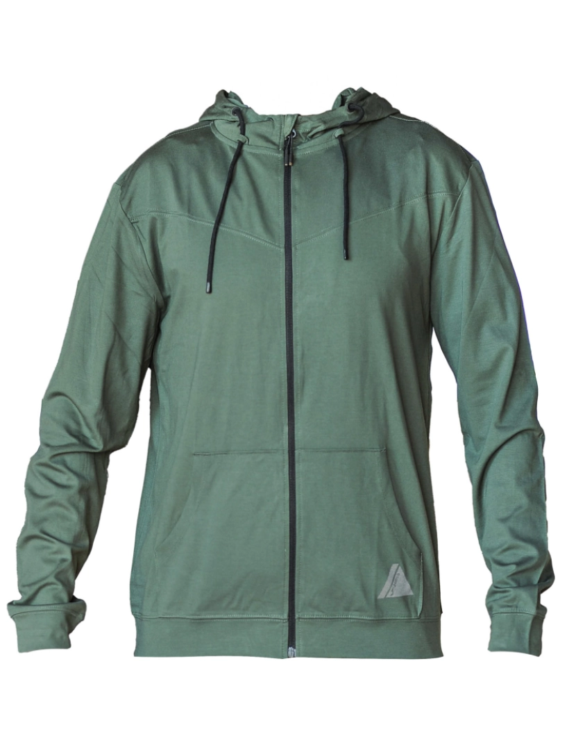 imagem de Ginásio interior Zip-Up Hoodie, Hoodie verde1