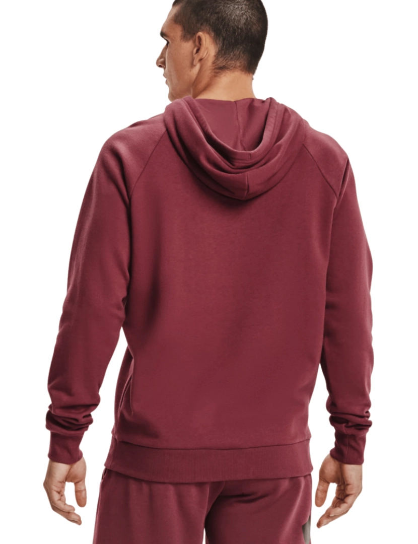 imagem de Rival Fleece Big Logo Hoodie, Burgundy Hoodie2