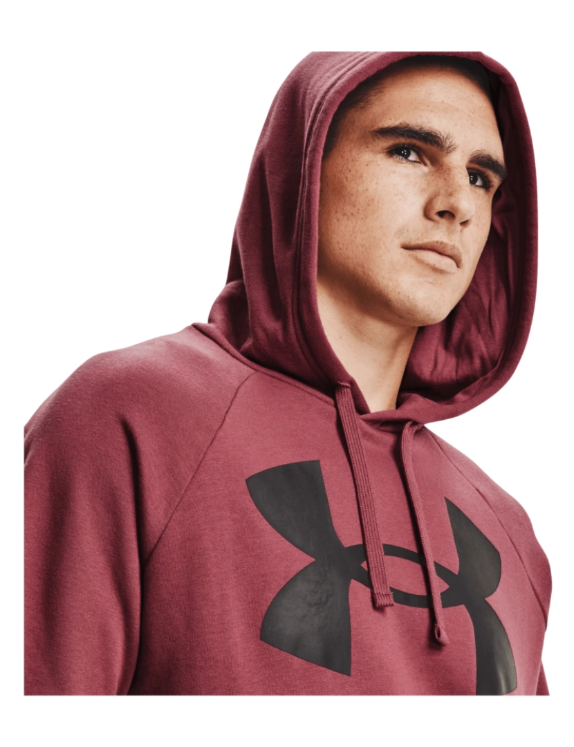 imagem de Rival Fleece Big Logo Hoodie, Burgundy Hoodie3