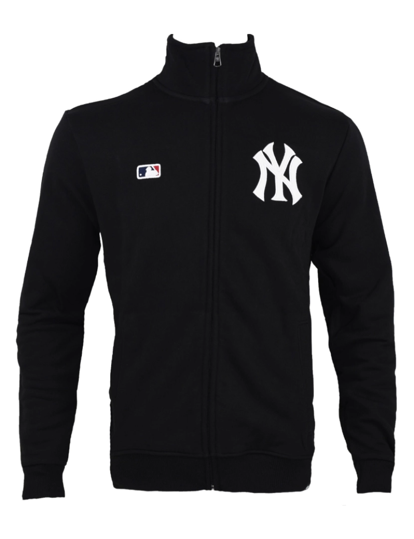 47 Brand - Mlb New York Yankees Bordado Helix Rastrear Jkt, capuz preto