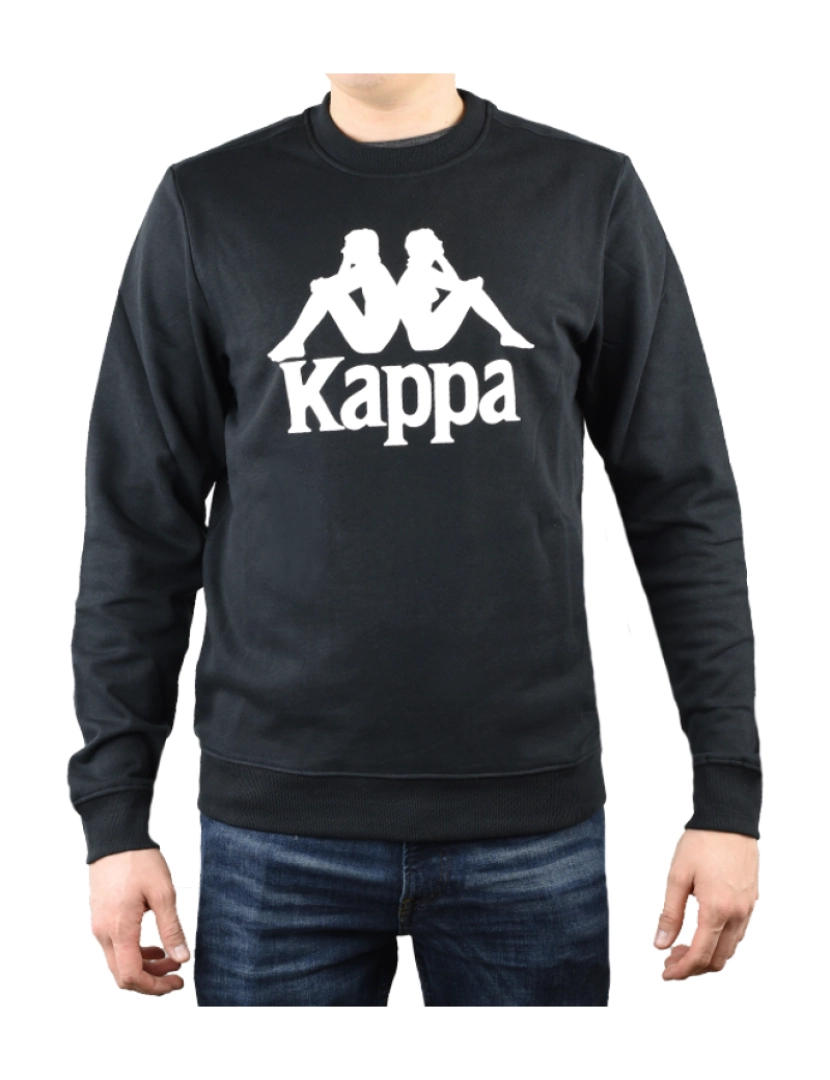 Kappa - Camiseta Sertum Rn, capuz preto