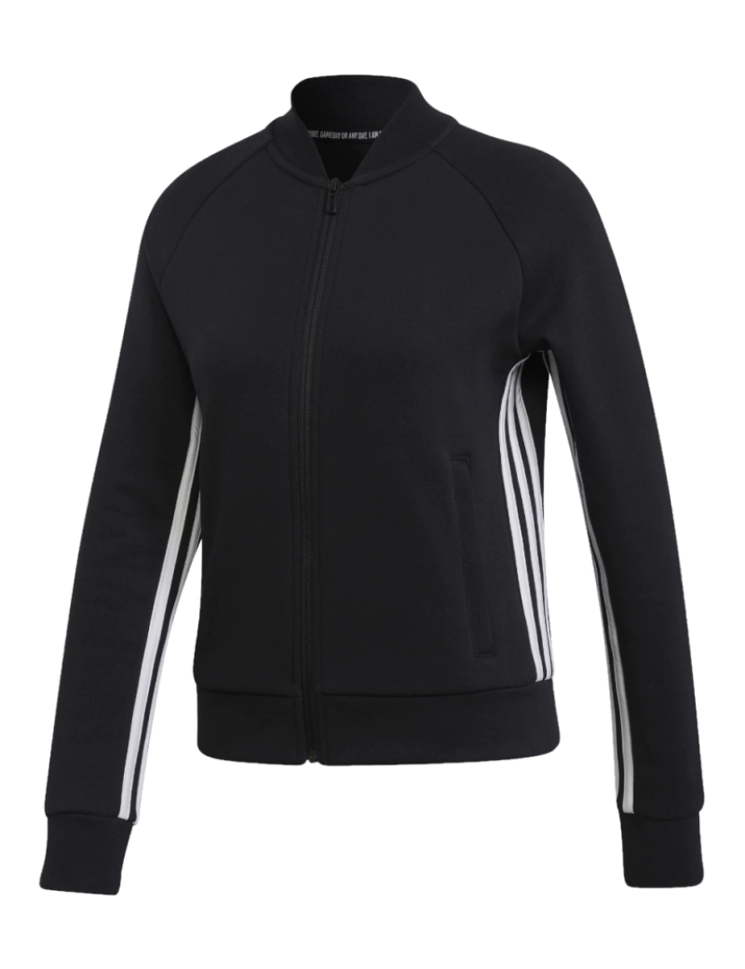 Adidas Performance - Deve ter 3 Stripes Track Jacket, Black Hoodie