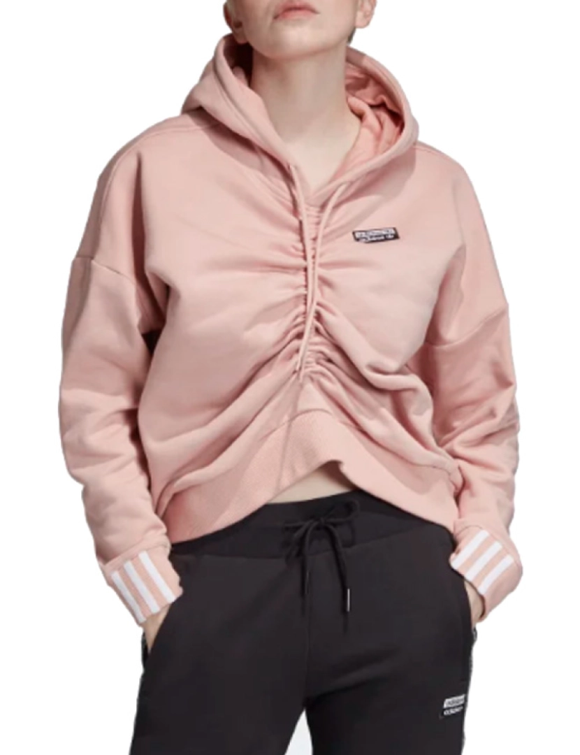 Adidas Originals - Ruched Hoodie, Capa de rosa