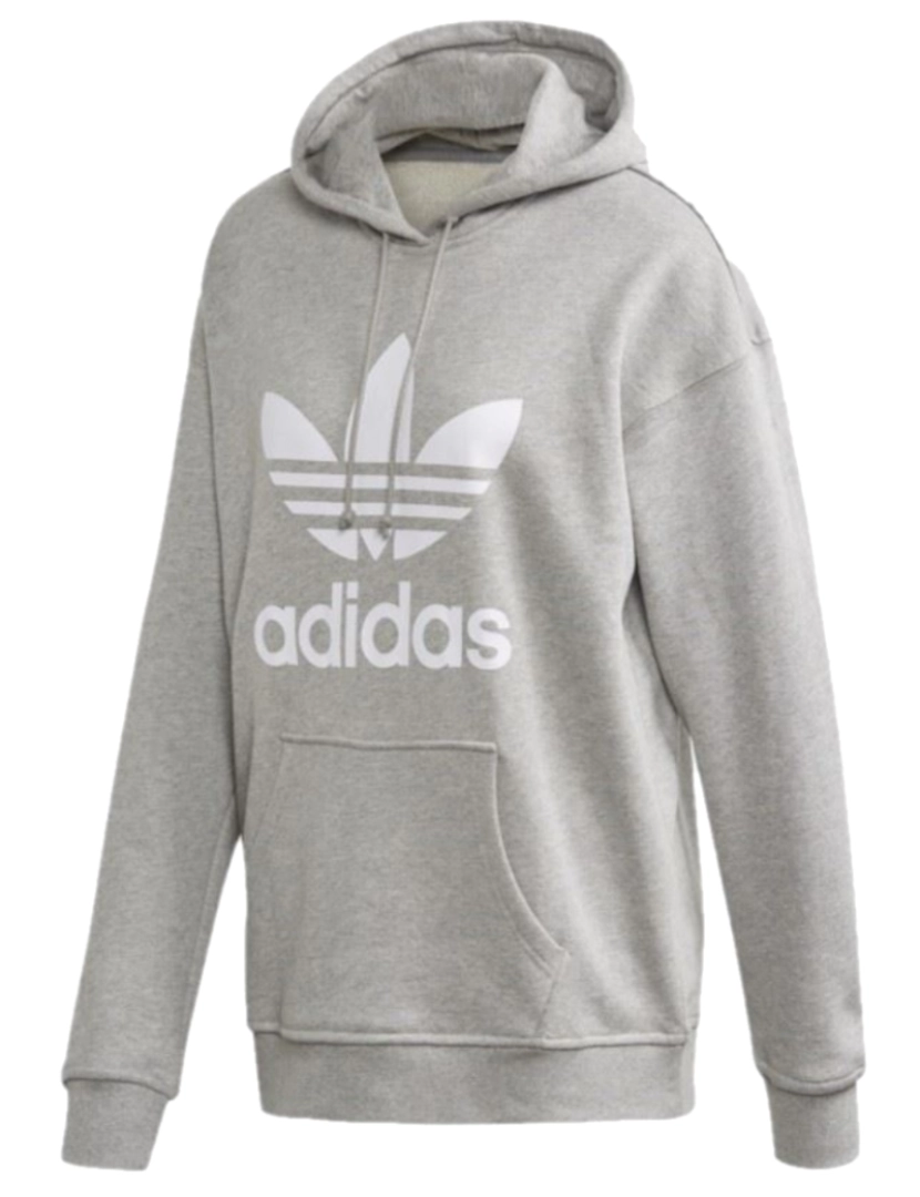Adidas Originals - Capuz de Trefoil, capuz cinza