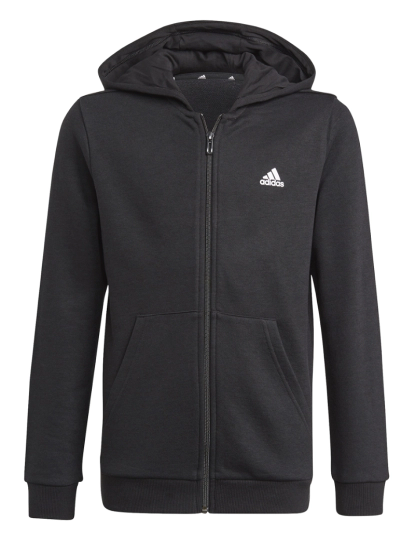 imagem de Essentials Full-Zip Hoodie Jr., capuz preto1