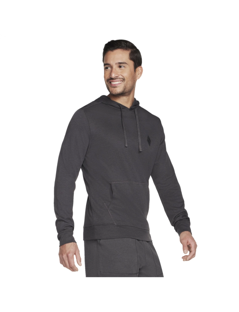 Skechers - Go Knite Pique Pullover Hoodie, Hoodie cinzento