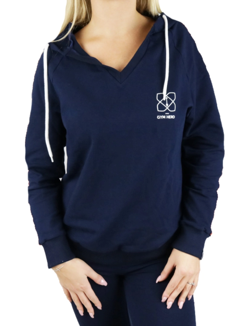 Gymhero - Hoodie Navy-Race, Hoodie da Marinha