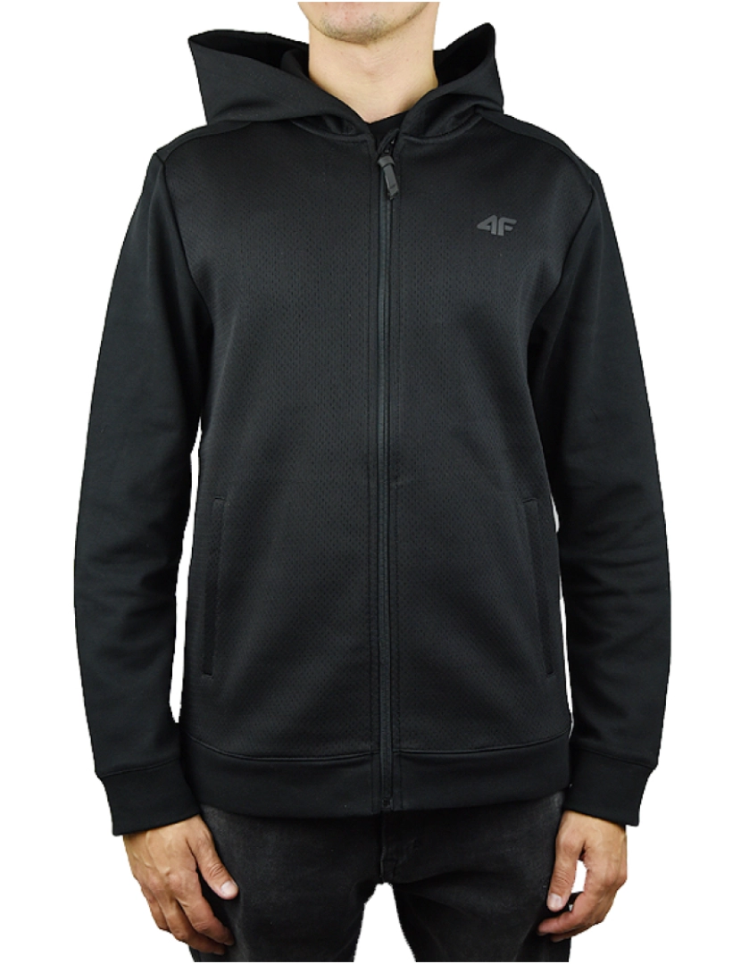 4F - Homens Hoodie, capuz preto