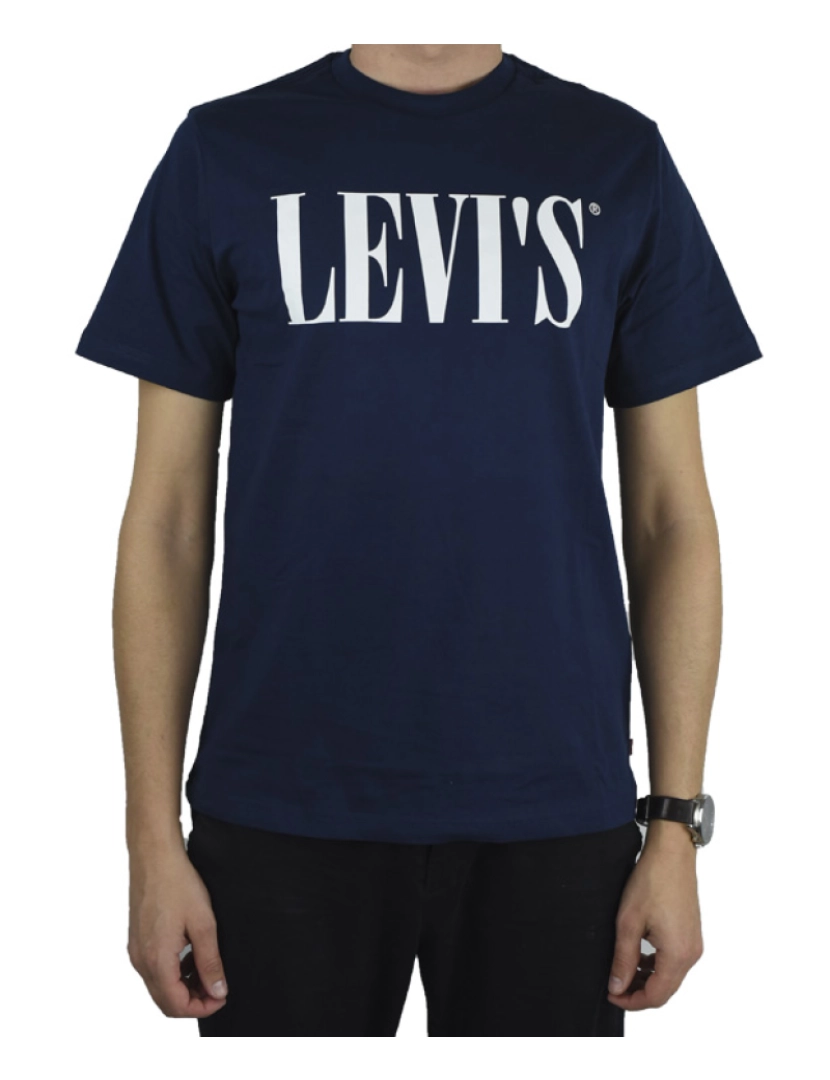 Levi's - Tee gráfico relaxado, T-shirt da Marinha