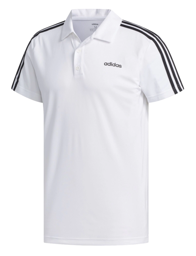 Adidas Performance - 2 Mover 3 viagens Polo camisa, Camisa Polo branco