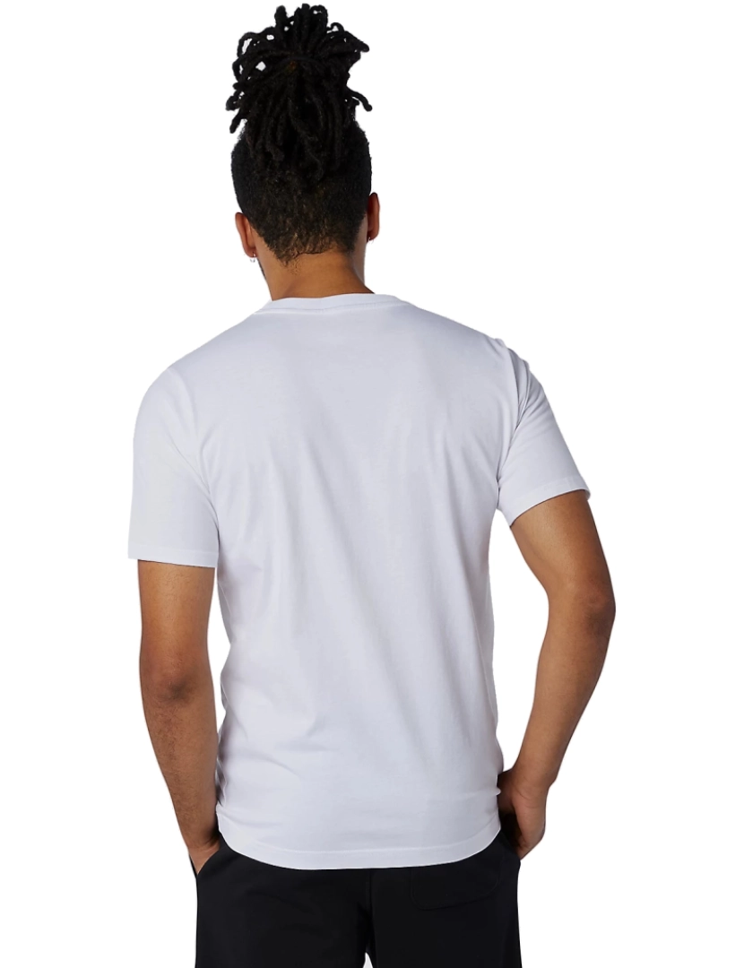 imagem de Essentials Stacked Logo Tee, T-shirt branca2