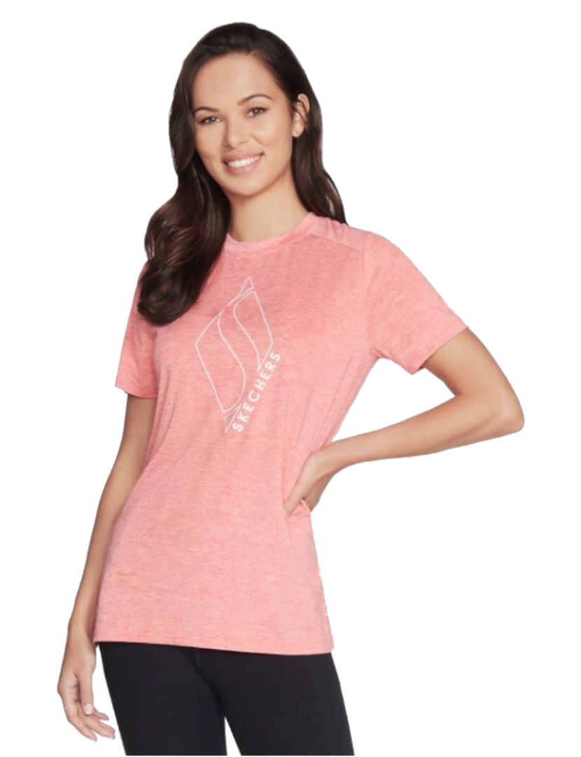 Skechers - Diamond Bliss Tee, T-shirt rosa