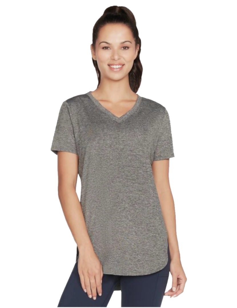 Skechers - Diamante Blissful Tunic Tee, T-shirt preta