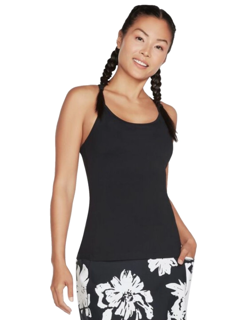 Skechers - Go Walk Racerback Cami, Cami, Camisa preta