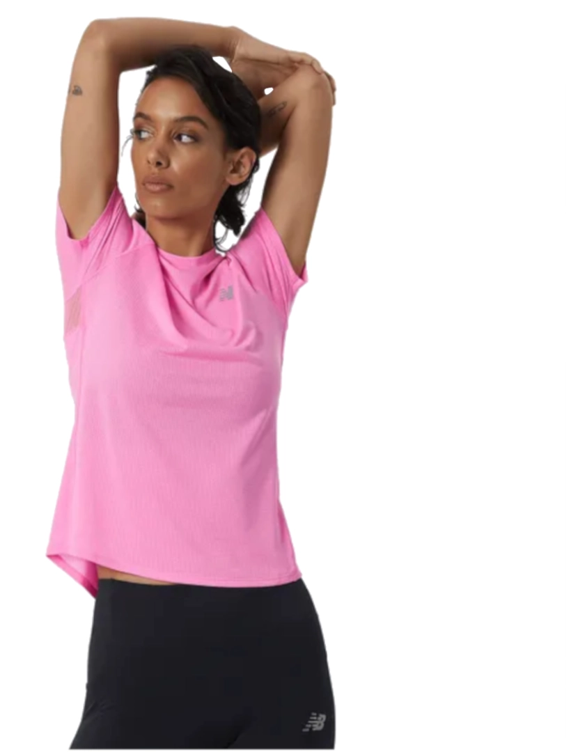 New Balance - Impact Run Ss Tee, T-shirt rosa