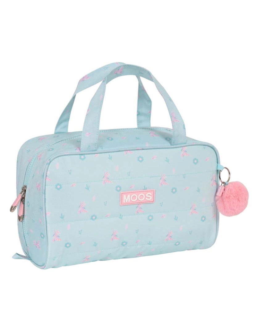 Moos - Bolsa de higiene infantil Moos Garden 31 x 14 x 19 cm turquesa