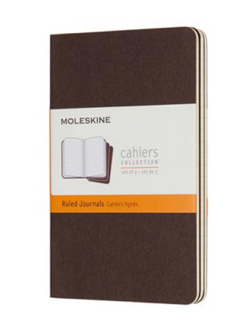 Moleskine - Caderno Cahier JNLS Pocket RUL Castanho
