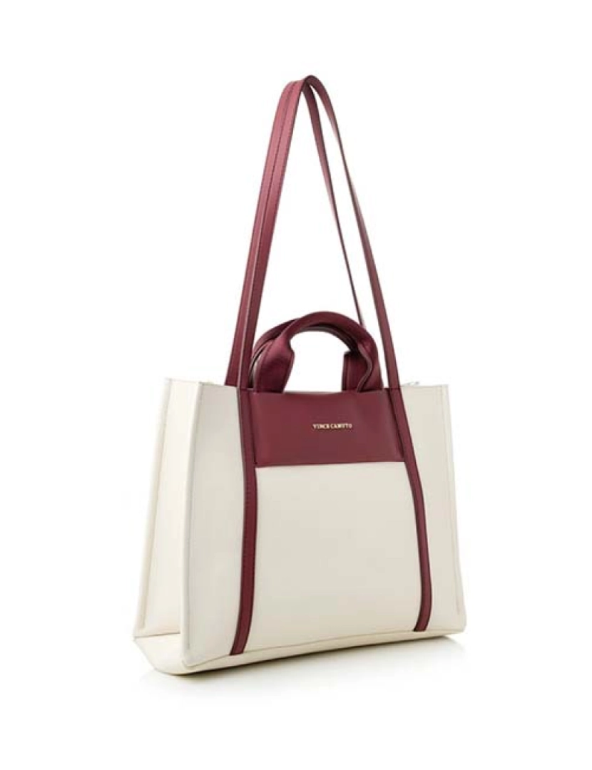 Vince Camuto - Mala Tote Umbria Creme e Vermelho