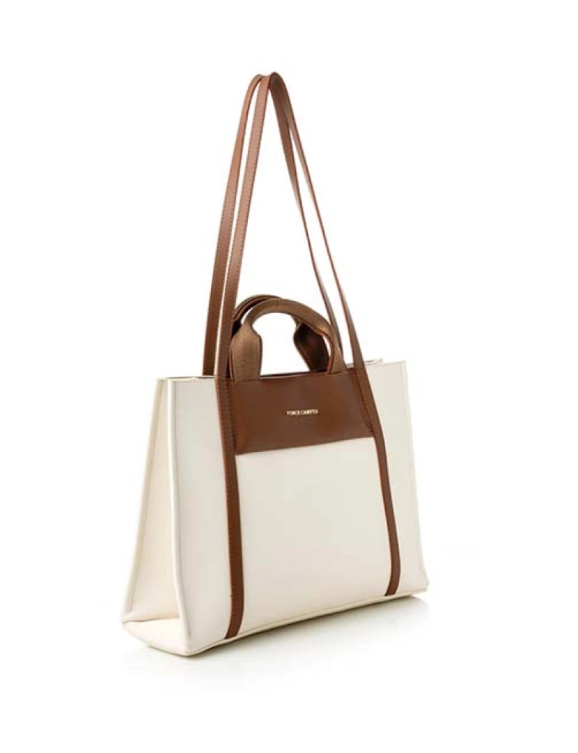 Vince Camuto - Mala Tote Umbria Creme e Castanho