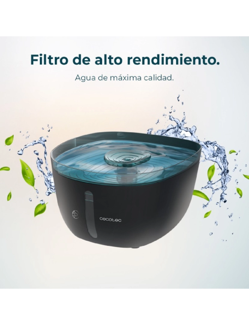 imagem de Cecotec Fonte automática para animais de estimação com 2 l de capacidade, inclui filtro e luz interior.4