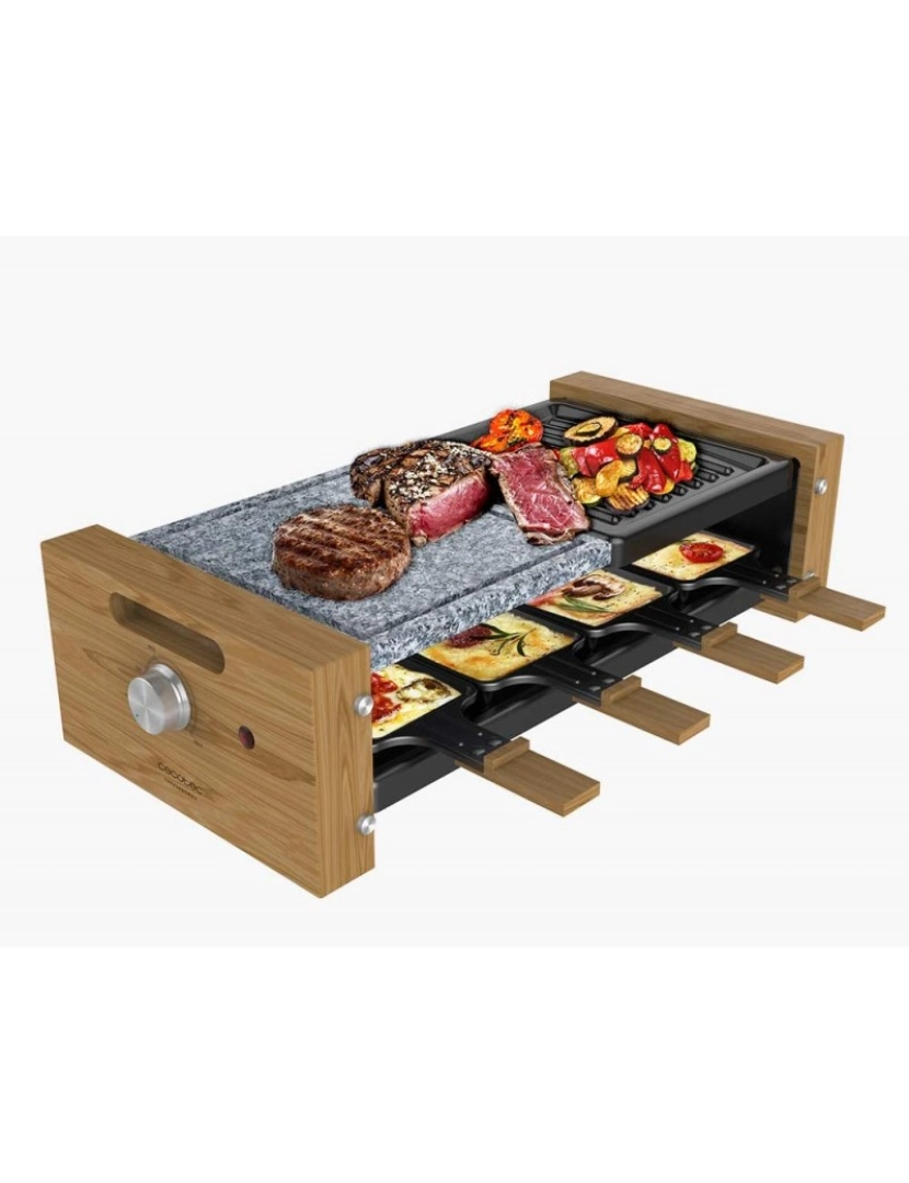 imagem de Raclette de madeira Cheese&Grill 8400 Wood MixGrill Cecotec1