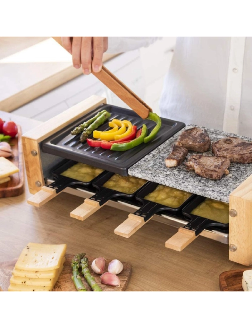 imagem de Raclette de madeira Cheese&Grill 8400 Wood MixGrill Cecotec3