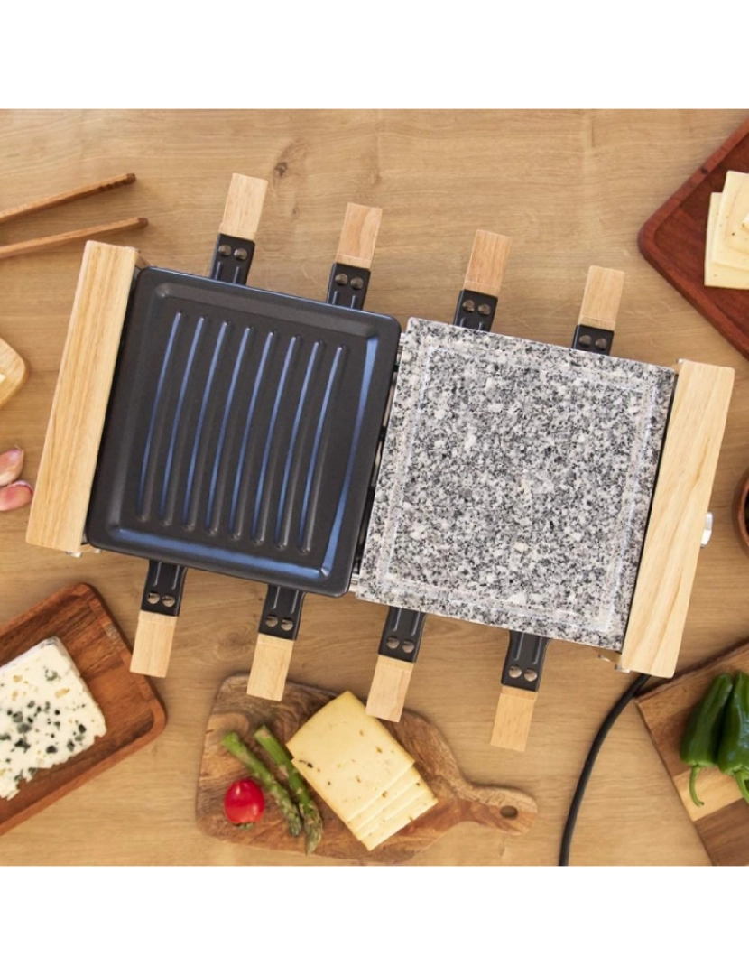 imagem de Raclette de madeira Cheese&Grill 8400 Wood MixGrill Cecotec4