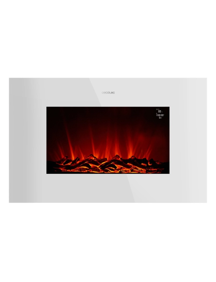 imagem de Lareira elétrica ReadyWarm 3590 Flames Connected White Cecotec1