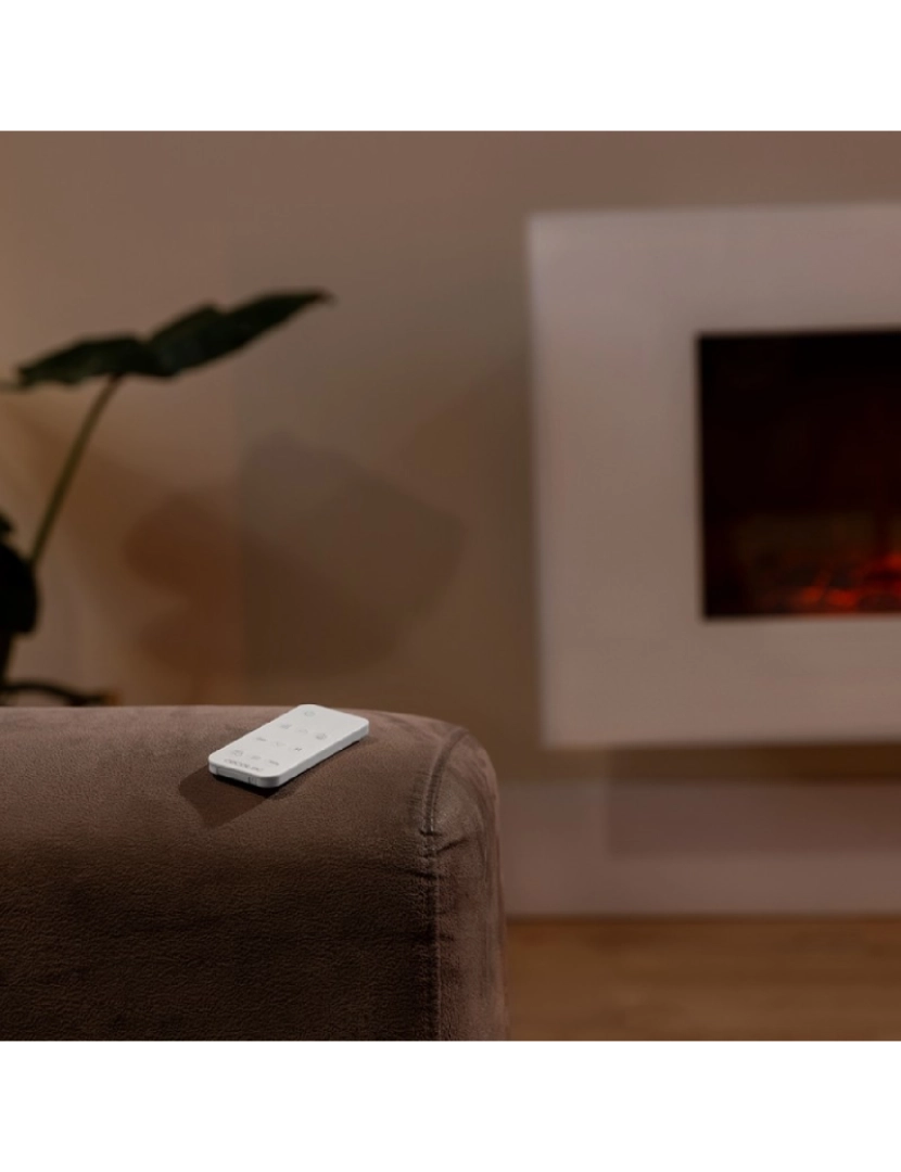 imagem de Lareira elétrica ReadyWarm 3590 Flames Connected White Cecotec4