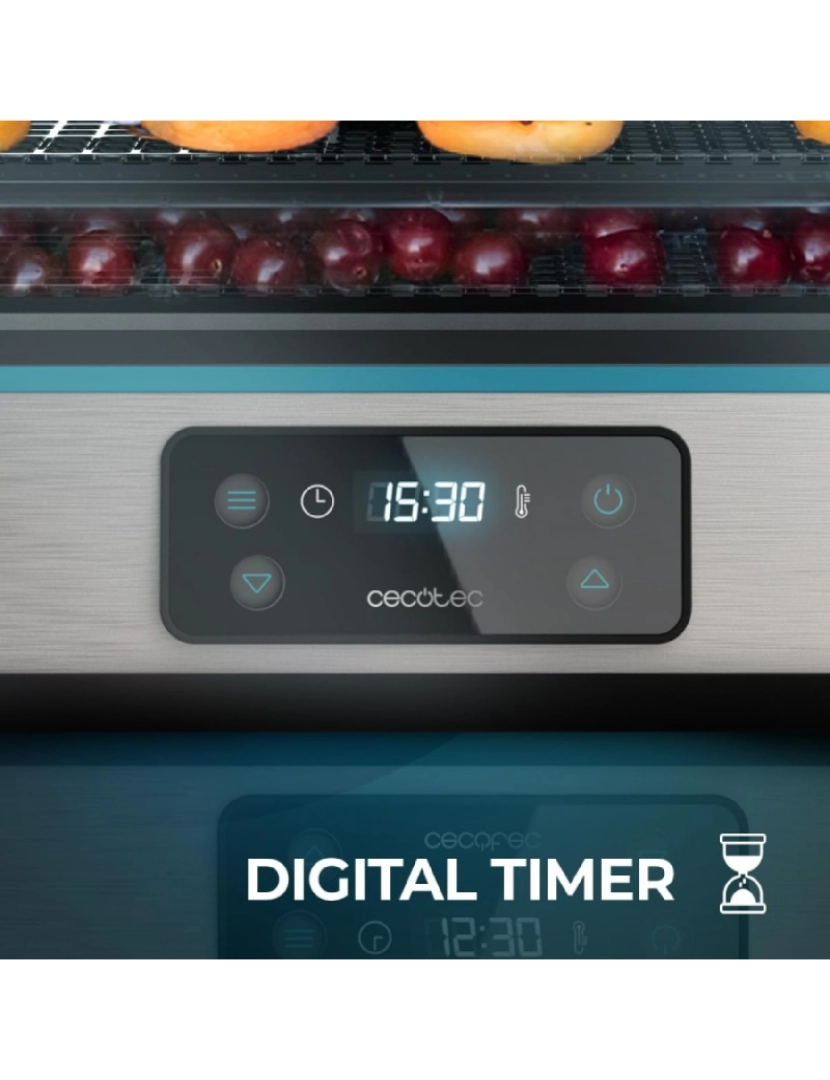 imagem de Cecotec Desidratador de alimentos digital com acabamento em aço inoxidável e 300 W de potência.2