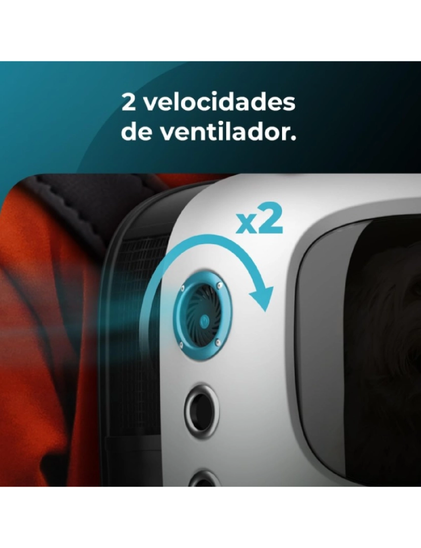 imagem de Cecotec Porta-animais multifunções, com sistema de ventilação, confortável e espaçoso: 43 x 42 x 27,6 cm.5
