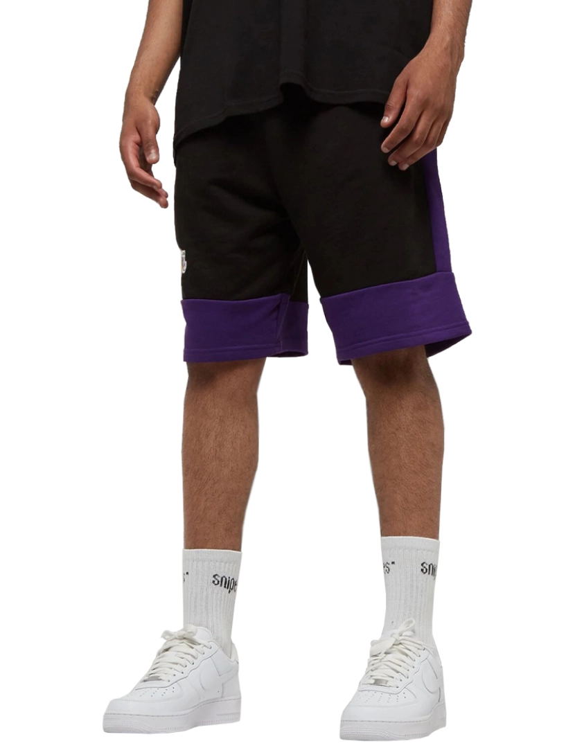 New Era - Nba bloco de cores curto Lakers, Black Shorts