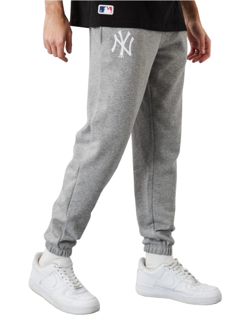 New Era - Mlb Team New York Yankees Logo Jogger, calças cinzentas