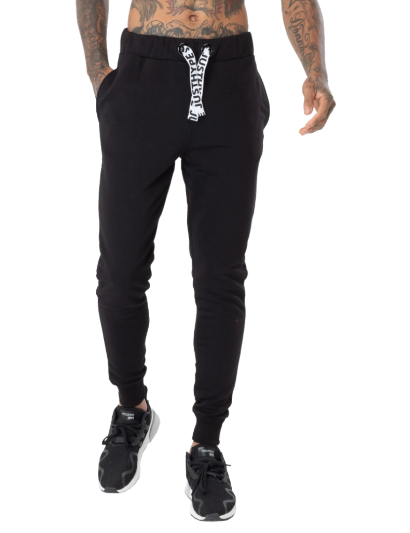 Justhype - Drawcord Joggers, calças pretas