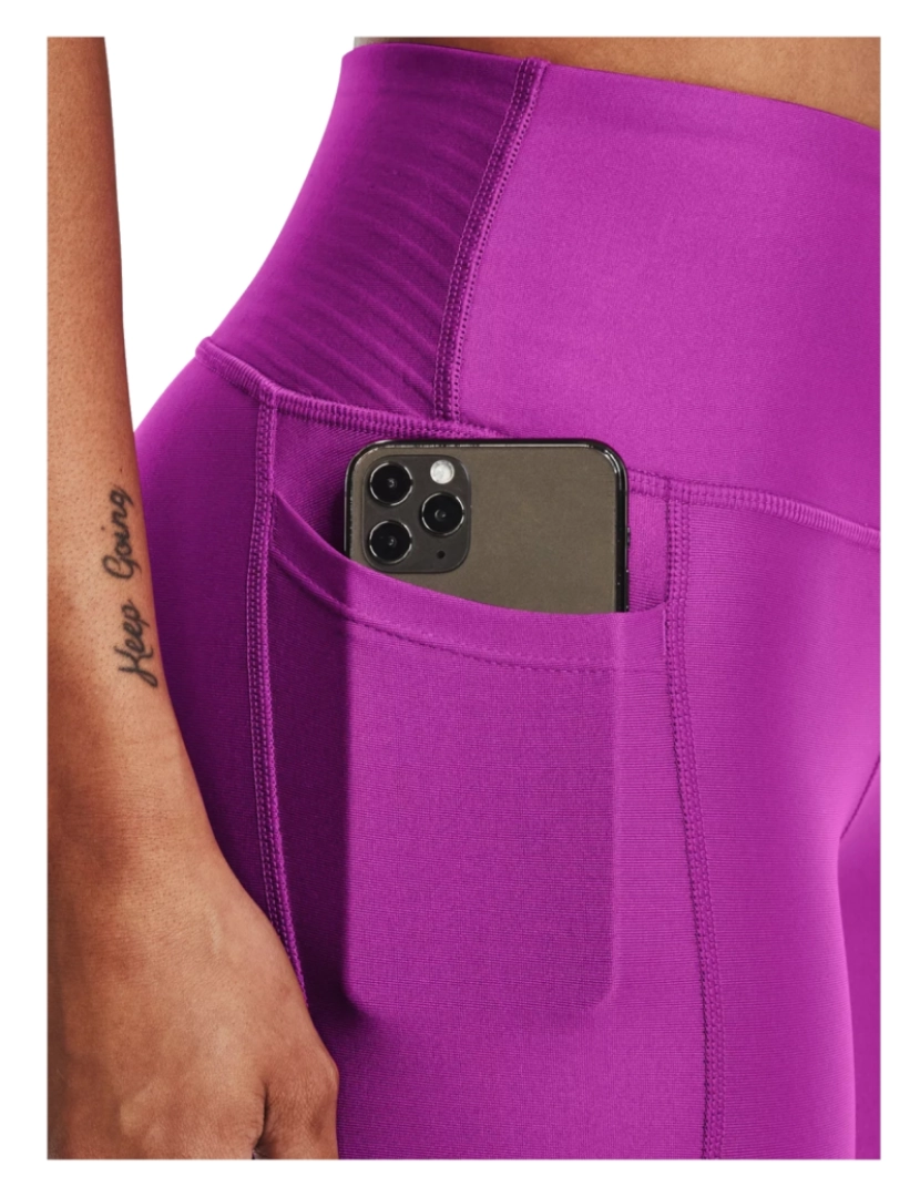 imagem de Heatgear No-Slip Waistband Leggings, Roxo Leggings3