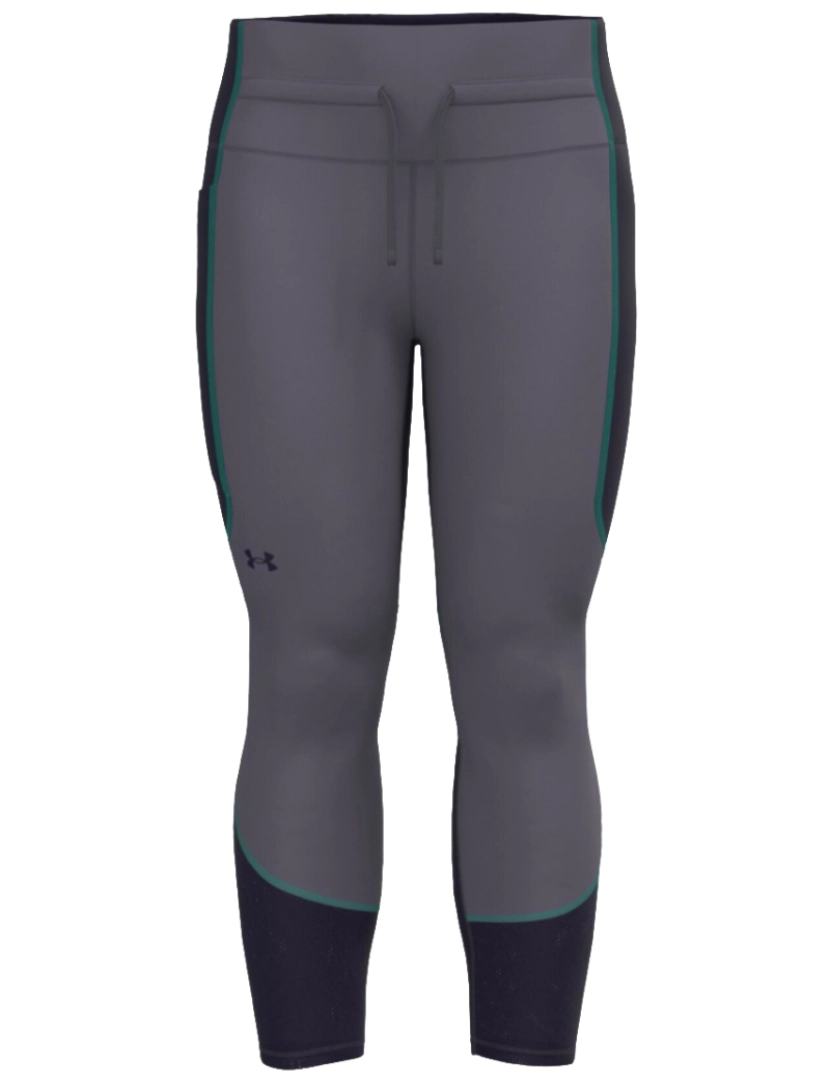 Under Armour - Hg Armadura 6M tornozelo perna bloco, cinzenta Leggings