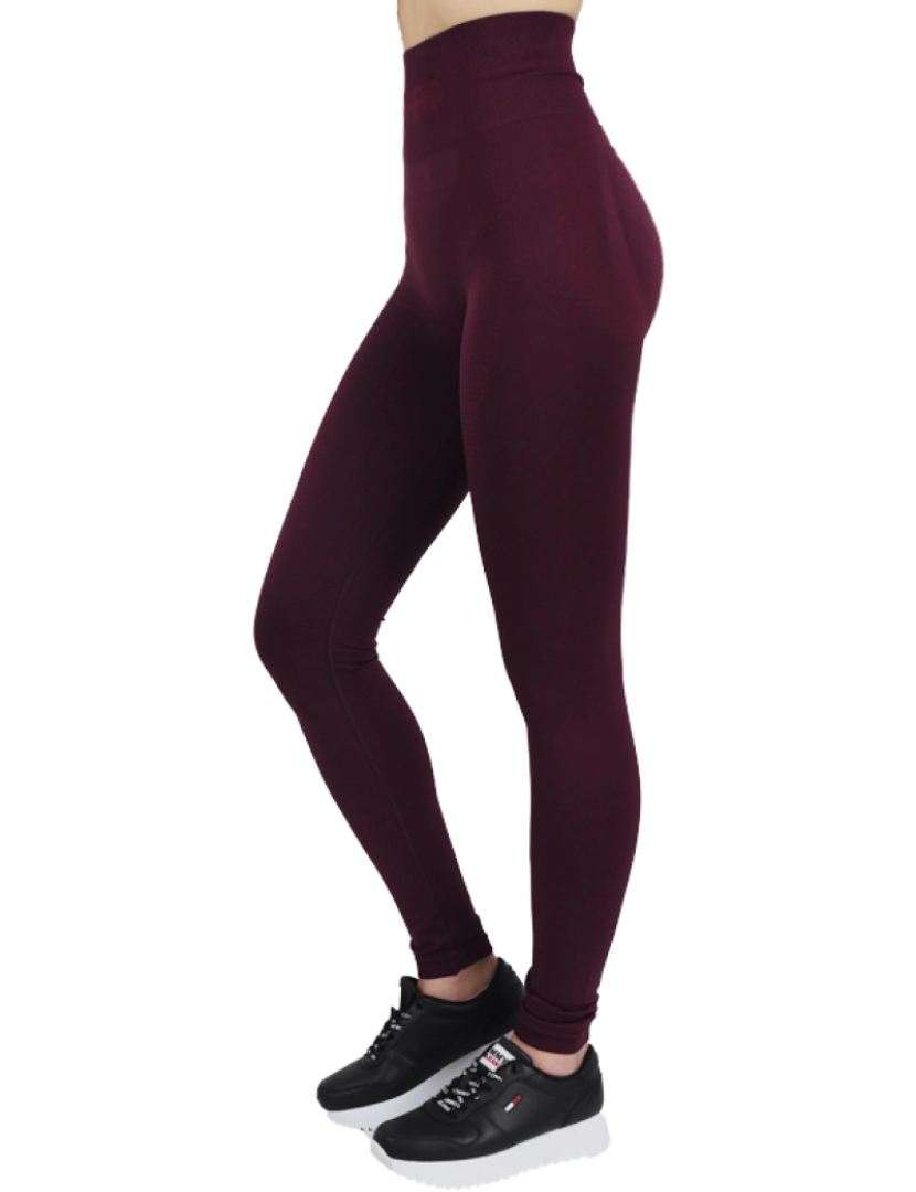 imagem de Empurre Leggings, Burgundy Leggings2