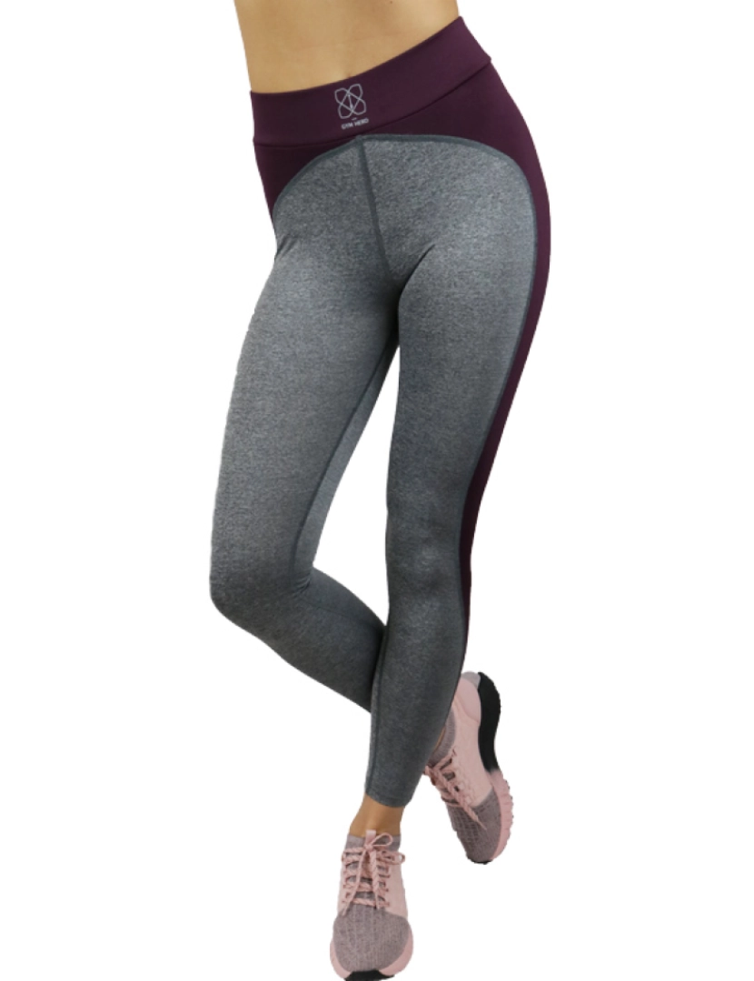 Gymhero - Leggins Grey-Heart, Cinza Leggings